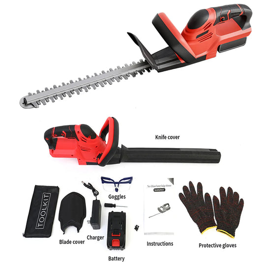 Cordless Hedge Trimmer 22-Inch Electric with 3.0Ah Battery Charger Bush Trimmers Grass Shears Handhel for Yard Garden Lawn Care