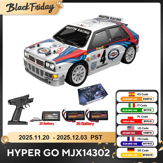 MJX 14301 14302 14303 1/14 RC Car 55km/h Brushless HYPER GO 2.4G Remote Control 4WD Off-road High Speed RC Car Truck Hobby Toy