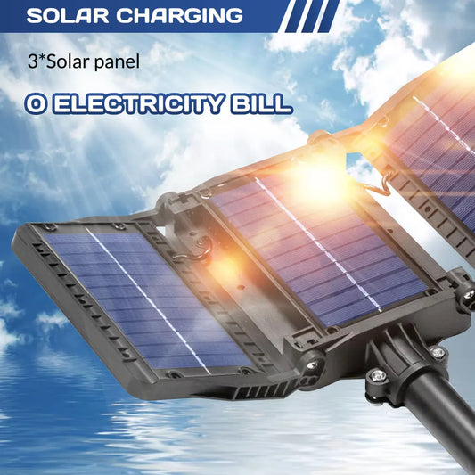 LED Solar Sensor Street Light Waterproof Wall Lamp Three Modes