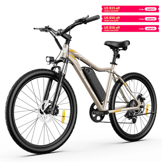 5TH WHEEL AB17 Electric Bike, 700W Peak Motor, 23 Mph Max Speed, Color LCD Display, Front Suspension (Gray)