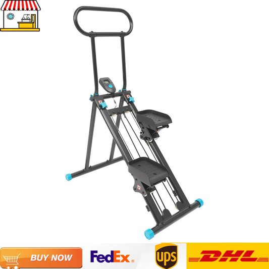 Folding Stair Stepper for Home Gym Exercise| Full-Body Workout Vertical Climber| Cardio Stepper