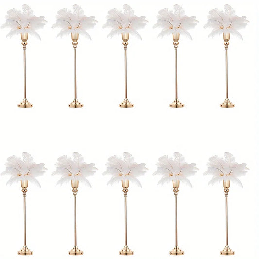 Wedding Centerpiece Vase, Floor Vase - 32.5 Inch Multi-Purpose Metal Vase for Party Events, Christmas and Halloween Decorations