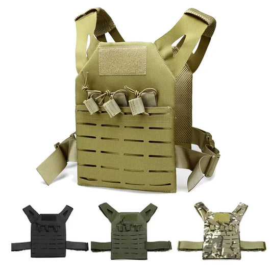Military Tactical Combat Paintball Airsoft Molle Hunting Training Vest for Kids Outdoor Hunting Fishing Waistcoat CS Vest